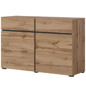 Obrazek Komoda Cross2d2s Dąb Wotan/Czarny