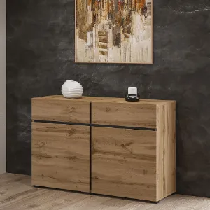 Obrazek Komoda Cross2d2s Dąb Wotan/Czarny