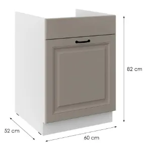 Obrazek Szafka kuchenna Stilo claygrey/biały 60ZL 1S BB