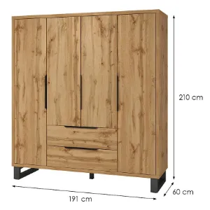 Obrazek Szafa 4d2s Halle S 20 Dąb Wotan