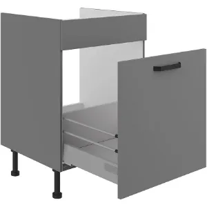 Obrazek Szafka kuchenna Nessa antracyt 60ZL 1S BB