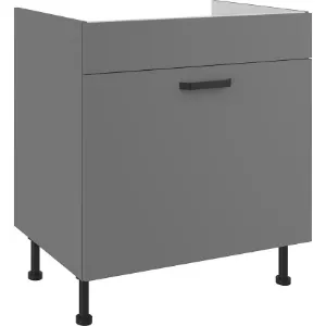 Obrazek Szafka kuchenna Nessa antracyt 80ZL 1S BB