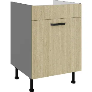 Obrazek Szafka kuchenna Scandi jegenyefenyő/antracyt 60ZL 1S BB