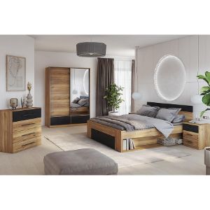 Obrazek Komoda 4s Beta 27 Dąb Mauvella/Czarny