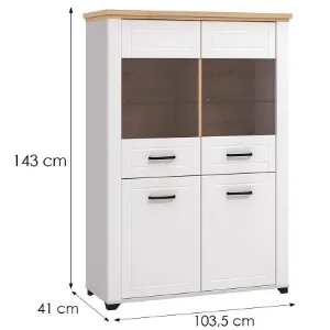 Obrazek Witryna Valencia 2k artisan/biały 11011377