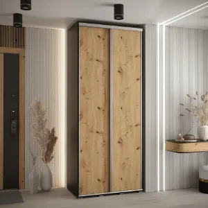 Obrazek Szafa 45 Canaris 1 110 czarny/artisan/silver