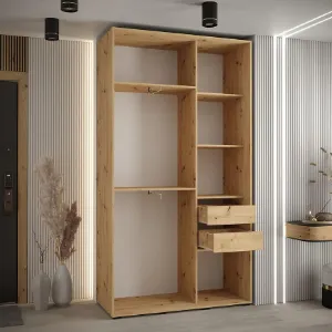 Obrazek Szafa 45 Canaris 1 140 czarny/biały/gold