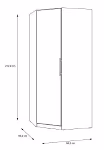 Obrazek Szafa narożna Kadi 2 CDXS91 dąb artisan