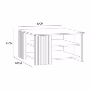 Obrazek Stolik Fitto dąb artisan/czarny