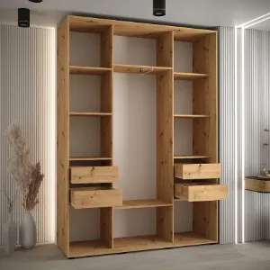 Obrazek Szafa 45 Canaris 1 170 biały/artisan/silver