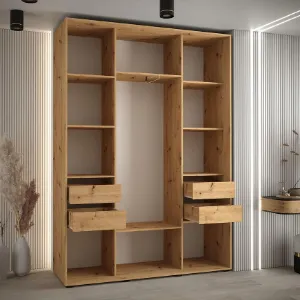 Obrazek Szafa 45 Canaris 1 200 czarny/czarny