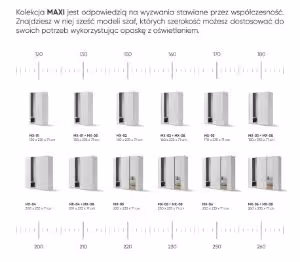 Obrazek Szafa przesuwna Maxi MX-03 z lustrem 170 cm biały
