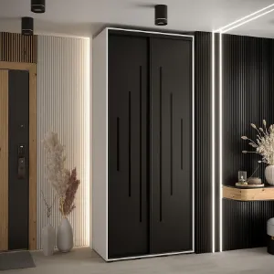 Obrazek Szafa 45 Canaris 12 120 biały/czarny/czarny