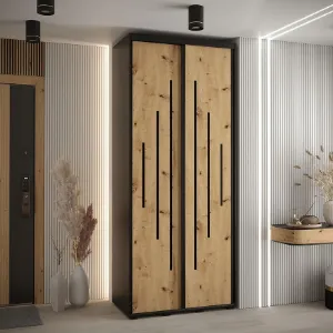 Obrazek Szafa 45 Canaris 12 120 czarny/artisan/czarny