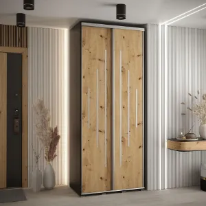 Obrazek Szafa 45 Canaris 12 120 czarny/artisan/silver