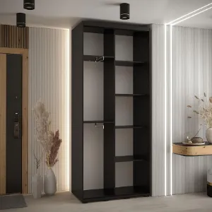 Obrazek Szafa 45 Canaris 12 120 czarny/biały/silver