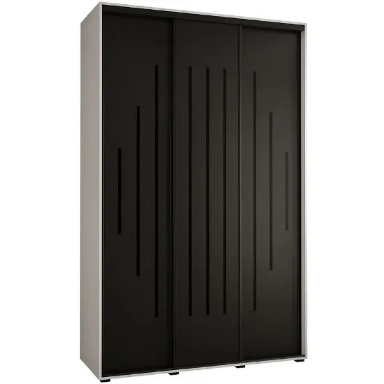 Obrazek Szafa 45 Canaris 12 160 biały/czarny/czarny