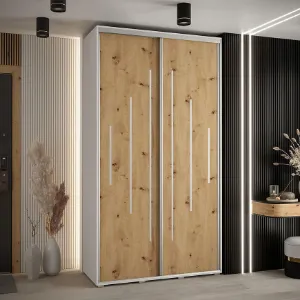 Obrazek Szafa 45 Canaris 12 130 biały/artisan/silver