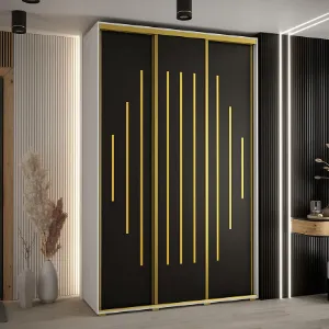 Obrazek Szafa 45 Canaris 12 180 biały/czarny/gold