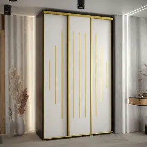 Obrazek Szafa 45 Canaris 12 180 czarny/biały/gold