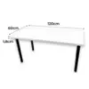 Obrazek Biurko Gamingowe Low Białe 120x60x1.8 Model 0