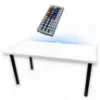 Obrazek Biurko Gamingowe Low Białe 120x60x2.8 Model 1