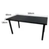 Obrazek Biurko Gamingowe Low Czarne 120x60x1.8 Model 0