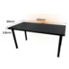 Obrazek Biurko Gamingowe Low Czarne 120x60x2.8 Model 1