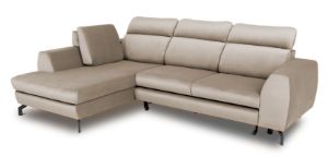 Obrazek Narożnik z funkcją spania Tybet beżowy prawostronny