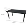 Obrazek Biurko Gamingowe Low Czarne 160x80x3.6 Model 0