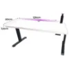 Obrazek Biurko Gamingowe Low Elektr. Białe 120x60x3.6 Model 3