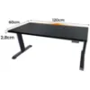 Obrazek Biurko Gamingowe Low Elektr. Czarne 120x60x2.8 Model 1