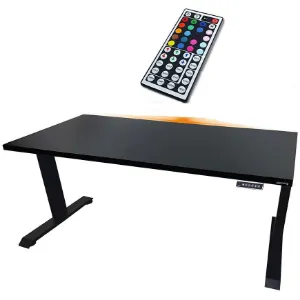 Obrazek Biurko Gamingowe Low Elektr. Czarne 136x66x2.8 Model 1