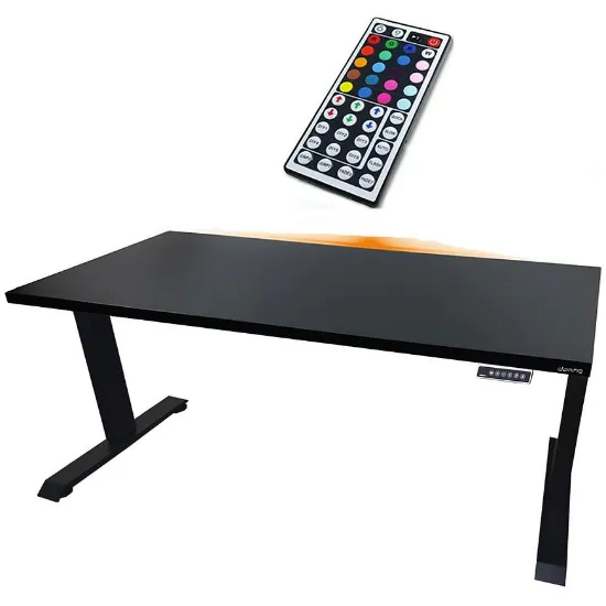 Obrazek Biurko Gamingowe Low Elektr. Czarne 136x66x2.8 Model 1