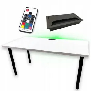 Obrazek Biurko Gamingowe Top Białe 120x60x2.8 Model 2