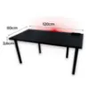 Obrazek Biurko Gamingowe Top Czarne 120x60x3.6 Model 3