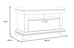 Obrazek Szafka na buty Kashmir KSMD12-D43