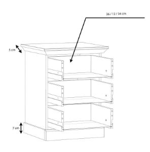 Obrazek Szafka nocna Kashmir KSMK113-D43