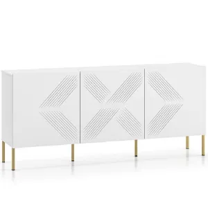 Obrazek Komoda Clearing 02 biały/złote