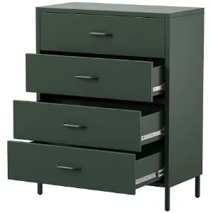 Obrazek Komoda Metalowa Carla Modern Bottle Green