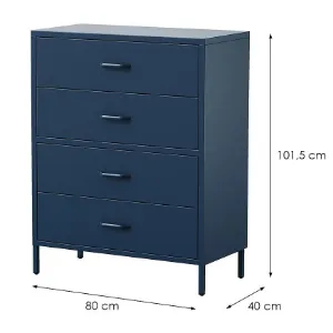 Obrazek Komoda Metalowa Carla Modern Dark Blue