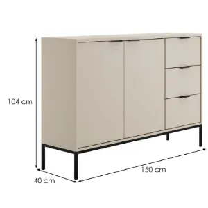 Obrazek Komoda Austin Kaszmir/Czarny