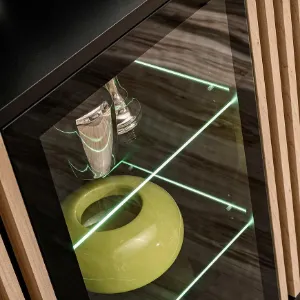 Obrazek Komoda Cameron ZHJ CM SB czarny/hickory jackson