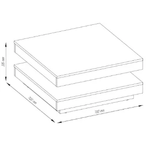 Obrazek Stolik Berlin dąb sonoma
