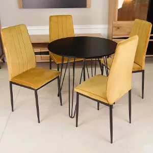 Obrazek Krzesło Boris złote