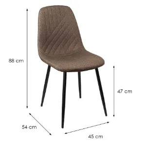 Obrazek Krzesło Eva brązowe