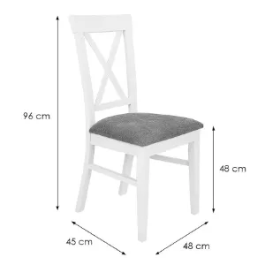 Obrazek Krzesło KR10 białe/storm 97