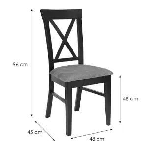 Obrazek Krzesło KR10 czarne/storm 97