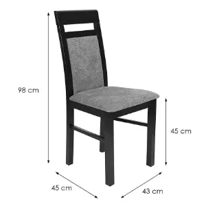 Obrazek Krzesło KR981 czarne/storm 97