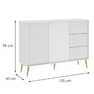 Obrazek Komoda 2D3S Barcelona biała